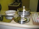 Church collection plates with tops