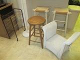 STOOLS  WICKER SEAT