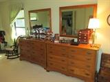 2 DRESSERS WITH MIRRORS
