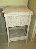 ANTIQUE WICKER SEWING STAND