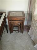 NEST OF FOUR ORIENTAL TABLES