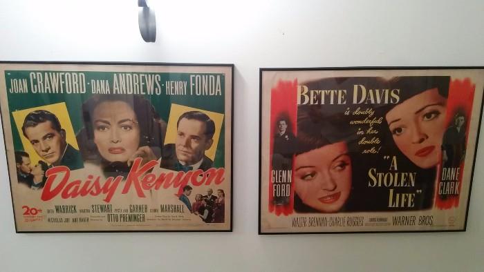 One of a pair of several available lobby cards, 1/2 posters and full sized movie posters