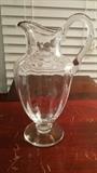 Matching Baccarat Capri Optic pitcher