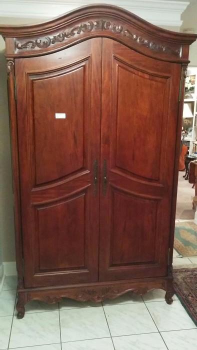Exceptionally well carved French armoire