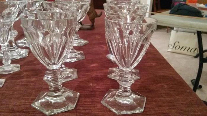 Close-up shot of the Baccarat Harcourt Water Glasses