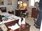 Kraeheler bedroom set, Lane cedar chest, antique marble top chest