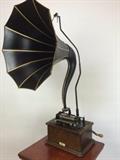 Edison phonograph with Cygnet horn