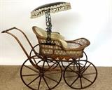 Victorian wicker buggy
