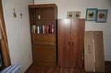 Computer cabinet (sold), locking two door cabinet, quilt rack