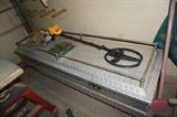 Garrett Ace 350 metal detecto (like new), diamond plate truck tool box with rack