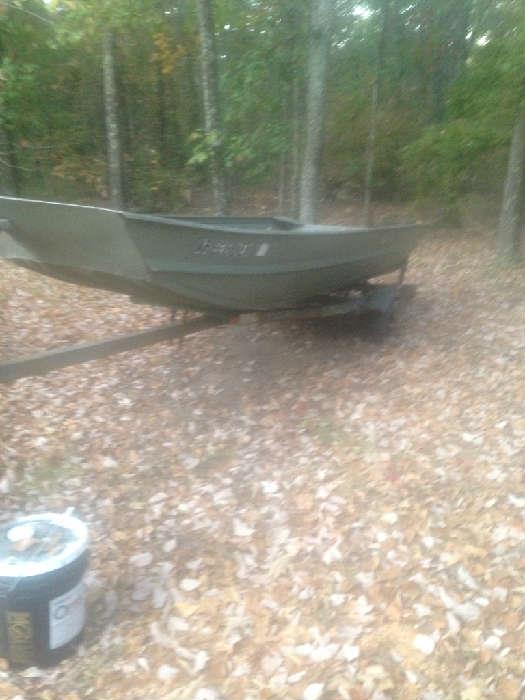 Duracraft boat 60" wide with trailer