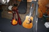 Vintage Alverez Yairi acoustic guitar, Epiphone Mandolin 