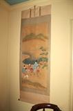Large Asian scroll paintings (2 of these)