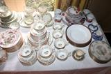 Coalport "Strange Orchid" china and other misc. china pieces from Lenox, Rosenthal, etc.