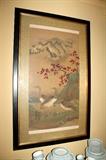 Large Chinese geese painting