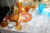 Beautiful antique and vintage glassware - pressed glass, Victorian, Waterford Crystal, cut glass, and more!