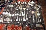 Various sterling silver flatware from many different makers - also lots of smalls such as napkin rings, nut dishes, cordials, etc.