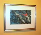 Original cardnial painting by B. Johnson