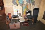 West Point items, vintage typewriter and camera, and other fun things!