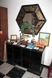 Vintage Asian dresser and matching mirror