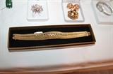 14k yellow gold and diamonds Omega hidden watch bracelet