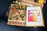 Salvador Dali "Les diners de Gala" and signed Peter Max Paints America books