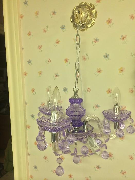 Small purple chandelier 