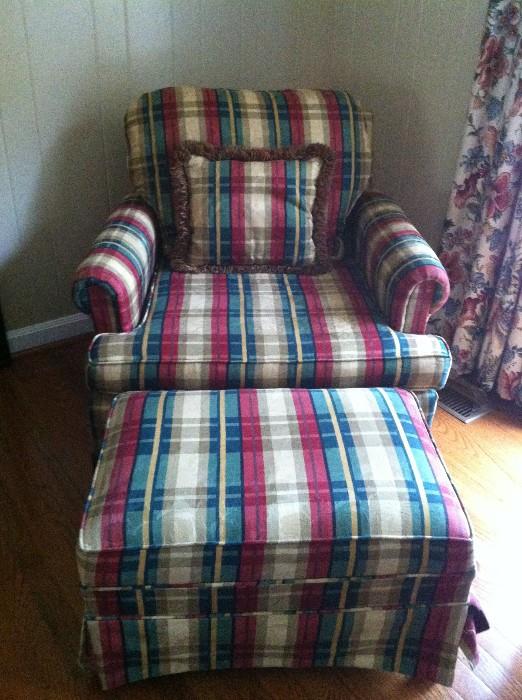 chair with matching foot stool