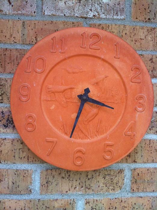 out door clock for garden or patio area