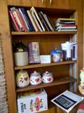 Kitchen items, cookbooks, canister set