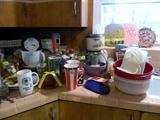 Kitchen items, Tupperware, canisters and more