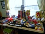 Lots of vintage toys...some brand new.