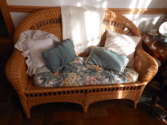 Wicker Loveseat