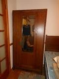 Great Mirrored Oak Antique Armoire