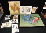 vintage photos & postcard album