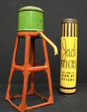 Vintage tin water tower & Jack sticks