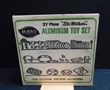 vintage toy set "Like mother's" Mirro aluminum miniatures: NEW in unopened original box
