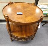 vintage 1940's drum table