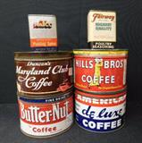 vintage tins, coffee & spices