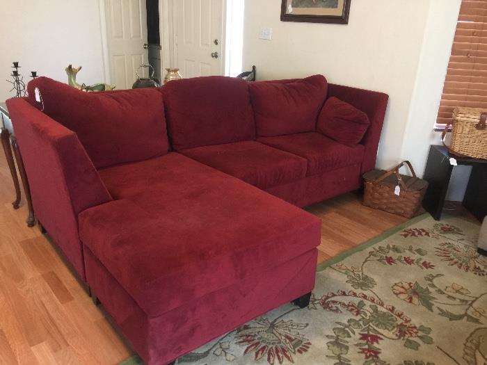 Beautiful red couch 