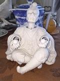 Chinese bisque movable figurine