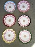 Coalport plate  2 in each color