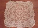 Fine hand made Brussels lace for table.