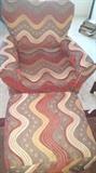 **ONLY $20 for the set!** Chair and ottoman, has some blemishes (snags)