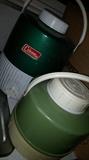 Coleman thermos and many outdoor items such as waters, life jackets etc