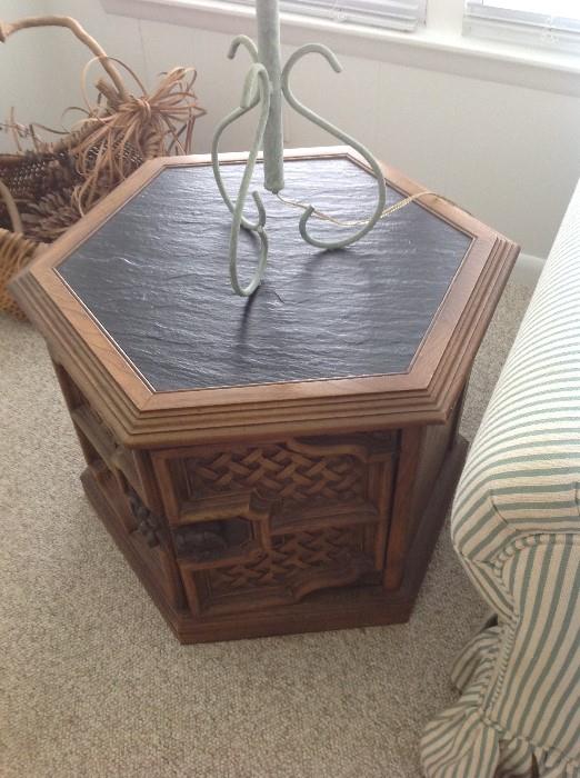 6 Sided End Table $ 40.00