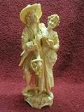 19th Century Dieppe Ivory Exquisitely carved standing 7" tall.