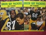 Two near mint condition Green Bay Packers Yearbooks. The first is 1966 and the second is 1968.