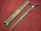 19th Century Phillipines Kris Sword with curved blade