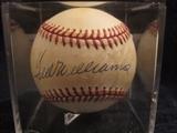 Mounted Memories Certified Ted Williams Autographed Baseball